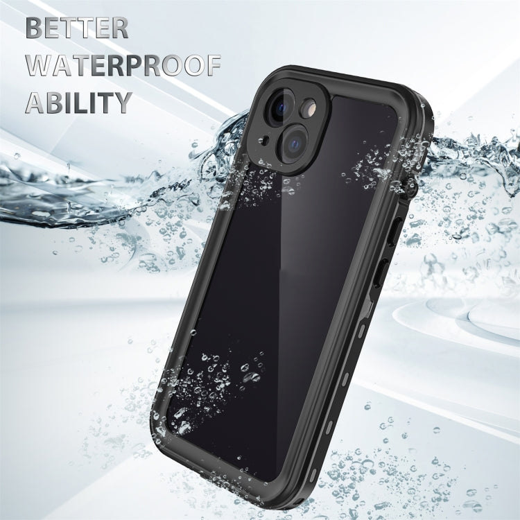 For iPhone 13 RedPepper Transparent Dot Shockproof Waterproof PC + TPU Protective Case(Black) - Apple Accessories by RedPepper | Online Shopping UK | buy2fix