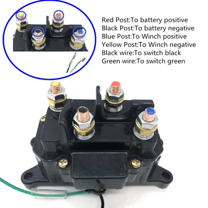 A0399 12V 250A  ATV Electric Winch Relay Heavy Duty Solenoid Contactor with Switch - In Car by buy2fix | Online Shopping UK | buy2fix