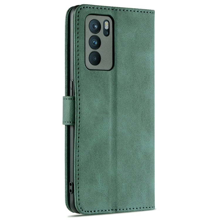 For OPPO Reno6 5G AZNS Dream II Skin Feel PU+TPU Horizontal Flip Leather Case with Holder & Card Slots & Wallet(Green) - OPPO Cases by AZNS | Online Shopping UK | buy2fix