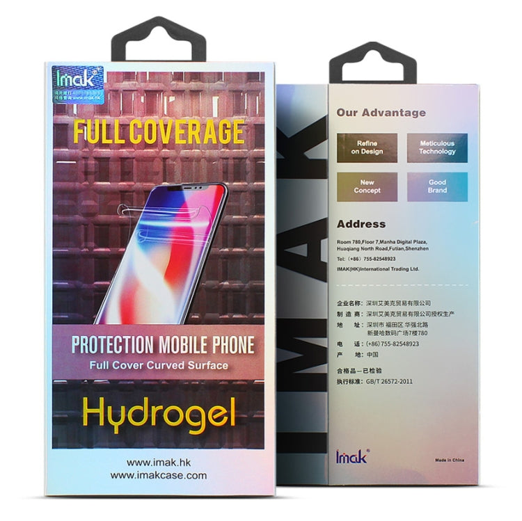 2 PCS IMAK Curved Full Screen Hydrogel Film For iPhone 11 Pro Max - Front Protector by imak | Online Shopping UK | buy2fix