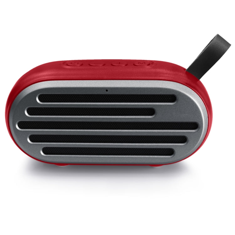 New Rixing NR-105 Mini TWS Metal Bluetooth Speaker Support Hands-free Call / FM(Red) - Desktop Speaker by NewRixing | Online Shopping UK | buy2fix