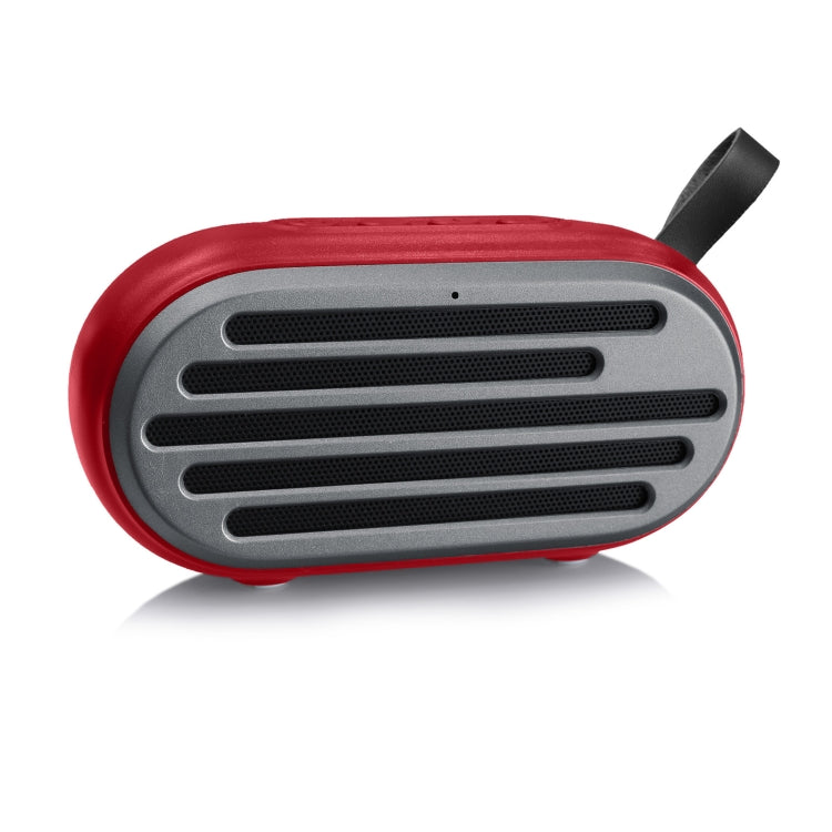 New Rixing NR-105 Mini TWS Metal Bluetooth Speaker Support Hands-free Call / FM(Red) - Desktop Speaker by NewRixing | Online Shopping UK | buy2fix