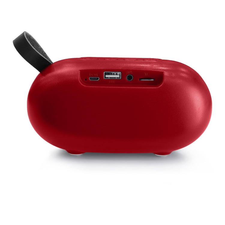 New Rixing NR-105 Mini TWS Metal Bluetooth Speaker Support Hands-free Call / FM(Red) - Desktop Speaker by NewRixing | Online Shopping UK | buy2fix