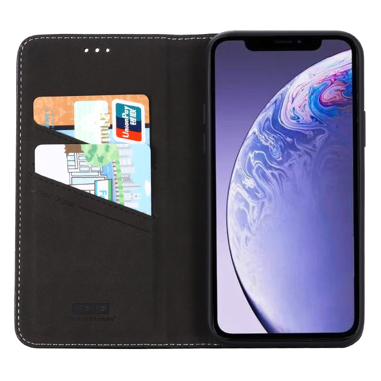 For iPhone 11 Pro GEBEI PU+TPU Horizontal Flip Protective Case with Holder & Card Slots(Black) - iPhone 11 Pro Cases by GEBEI | Online Shopping UK | buy2fix