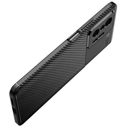 For Xiaomi Mi 11T / 11T Pro Carbon Fiber Texture Shockproof TPU Case(Black) - Xiaomi Accessories by buy2fix | Online Shopping UK | buy2fix