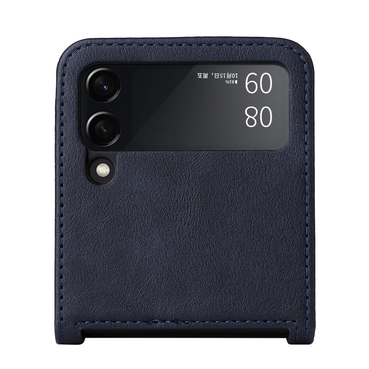 For Samsung Galaxy Z Flip3 5G Retro Crazy Horse Texture Leather Case with Card Slots(Blue) - Samsung Accessories by buy2fix | Online Shopping UK | buy2fix