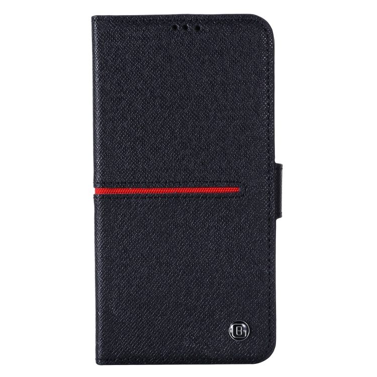 For iPhone 13 GEBEI Top-grain Leather Horizontal Flip Protective Case with Holder & Card Slots & Wallet & Photo Frame(Black) - iPhone 13 Cases by GEBEI | Online Shopping UK | buy2fix