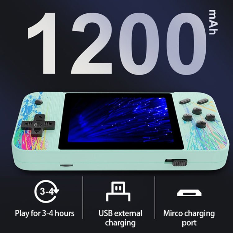 G3 Macaron 3.5 inch Screen Handheld Game Console for Dual Players Built-in 800 Games(Green) - Pocket Console by buy2fix | Online Shopping UK | buy2fix