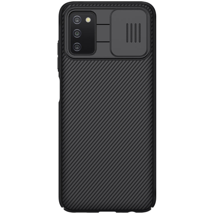 For Samsung Galaxy A03s / A037G NILLKIN Black Mirror Series PC Camshield Full Coverage Dust-proof Scratch Resistant Case(Black) - Galaxy Phone Cases by NILLKIN | Online Shopping UK | buy2fix