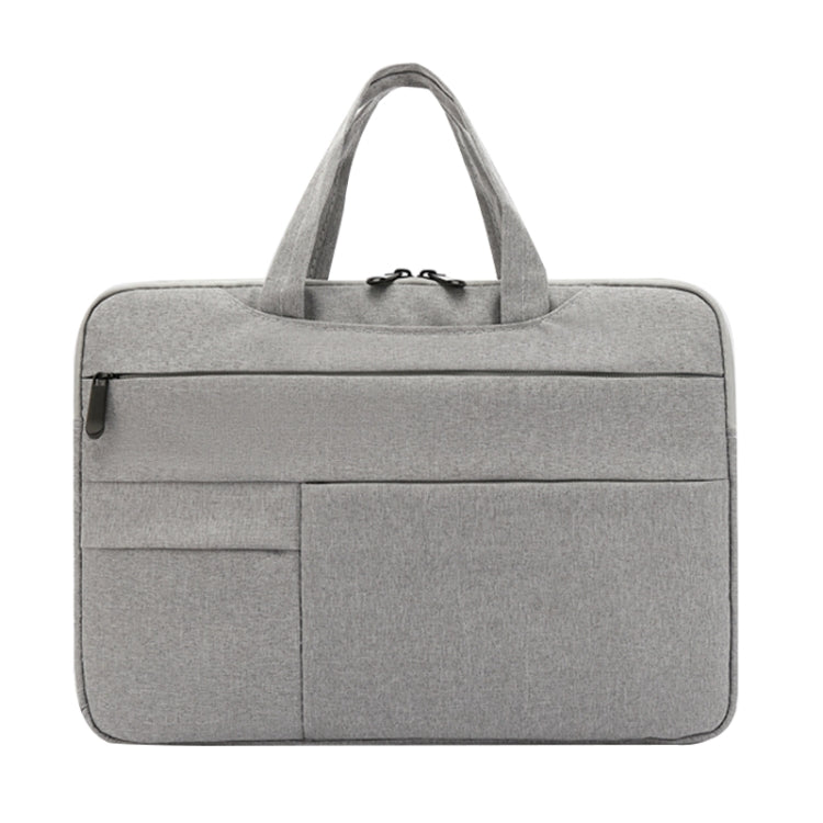 POFOKO C510 Waterproof Oxford Cloth Laptop Handbag For 15.6 inch Laptops(Grey) - Other by POFOKO | Online Shopping UK | buy2fix