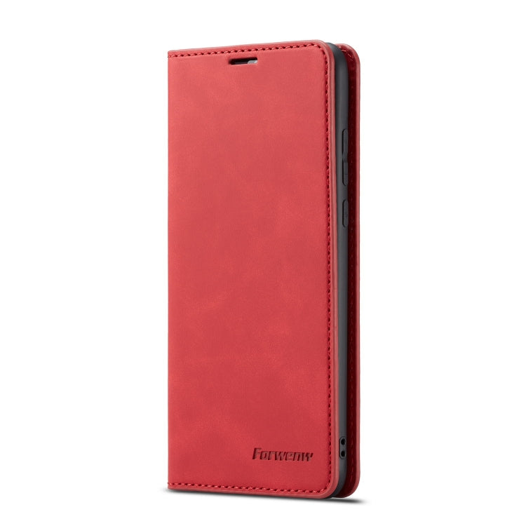 For Huawei P30 Lite Forwenw Dream Series Oil Edge Strong Magnetism Horizontal Flip Leather Case with Holder & Card Slots & Wallet & Photo Frame(Red) - Huawei Cases by Forwenw | Online Shopping UK | buy2fix