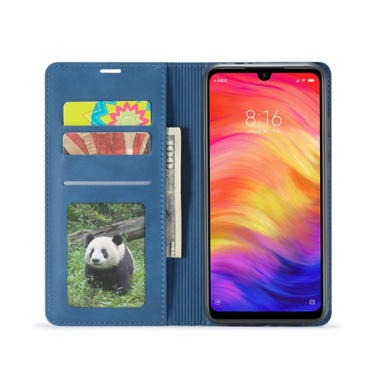 For Xiaomi Redmi Note 7 Pro Forwenw Dream Series Oil Edge Strong Magnetism Horizontal Flip Leather Case with Holder & Card Slots & Wallet & Photo Frame(Blue) - Xiaomi Cases by Forwenw | Online Shopping UK | buy2fix