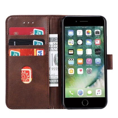 For iPhone 6 GUSSIM Magnetic Horizontal Flip Leather Case with Holder & Card Slots & & Wallet(Brown) - More iPhone Cases by GUSSIM | Online Shopping UK | buy2fix