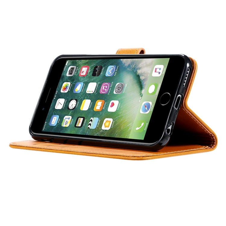 For iPhone 6 GUSSIM Magnetic Horizontal Flip Leather Case with Holder & Card Slots & & Wallet(Brown) - More iPhone Cases by GUSSIM | Online Shopping UK | buy2fix