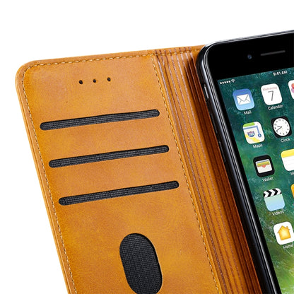 For iPhone 6 GUSSIM Magnetic Horizontal Flip Leather Case with Holder & Card Slots & & Wallet(Brown) - More iPhone Cases by GUSSIM | Online Shopping UK | buy2fix