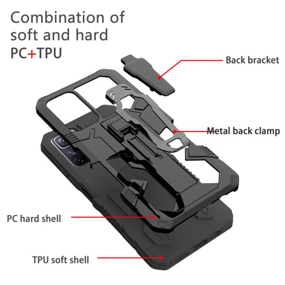 For Xiaomi Redmi Note 11 5G Armor Warrior PC + TPU Phone Case(Black) - Xiaomi Cases by buy2fix | Online Shopping UK | buy2fix