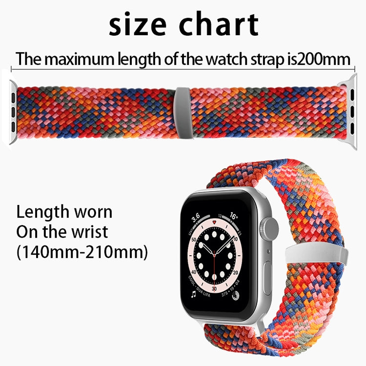 Nylon Braid Watch Band For Apple Watch Ultra 49mm&Watch Ultra 2 49mm / Series 9&8&7 45mm / SE 3&SE 2&6&SE&5&4 44mm / 3&2&1 42mm(Pink) - Watch Bands by buy2fix | Online Shopping UK | buy2fix