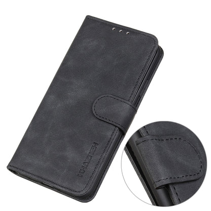 For vivo Y76 5G / Y76s 5G KHAZNEH Retro Texture Horizontal Flip Leather Phone Case(Black) - vivo Cases by buy2fix | Online Shopping UK | buy2fix