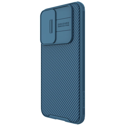 For Samsung Galaxy S22+ 5G NILLKIN Black Mirror Pro Series Camshield Phone Case(Blue) - Galaxy S22+ 5G Cases by NILLKIN | Online Shopping UK | buy2fix