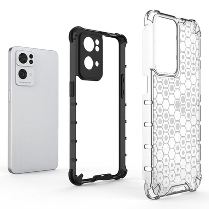 For OPPO Reno7 Pro 5G Honeycomb PC + TPU Phone Case(Blue) - OPPO Cases by buy2fix | Online Shopping UK | buy2fix