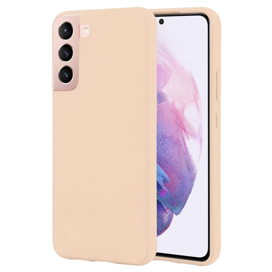 For Samsung Galaxy S22+ 5G GOOSPERY SOFT FEELING Liquid TPU Soft Case(Apricot) - Samsung Accessories by GOOSPERY | Online Shopping UK | buy2fix