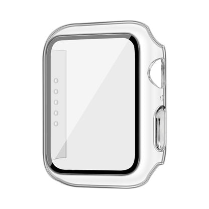 imak PC Case with Tempered Glass Film For Apple Watch Series 8 / 7 41mm(Transparent) - Watch Cases by imak | Online Shopping UK | buy2fix