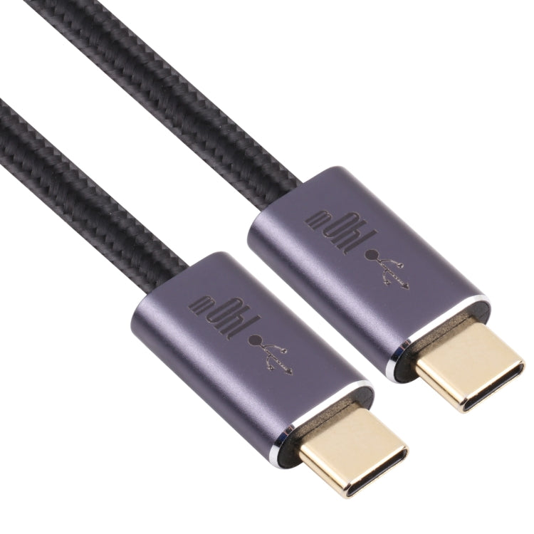 140W USB 2.0 USB-C / Type-C Male to USB-C / Type-C Male Braided Data Cable, Cable Length:1m(Black) - Computer & Networking by buy2fix | Online Shopping UK | buy2fix