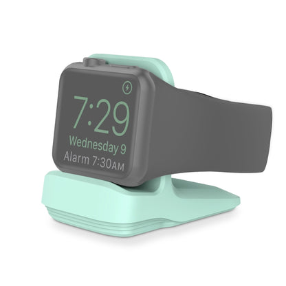 Silicone Charging Holder for Apple Watch(Mint Green) - Charger / Holder by buy2fix | Online Shopping UK | buy2fix