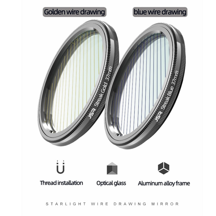 JSR Starlight Drawing Camera Lens Filter, Size:67mm(Streak Gold) - Camera Accessories by JSR | Online Shopping UK | buy2fix