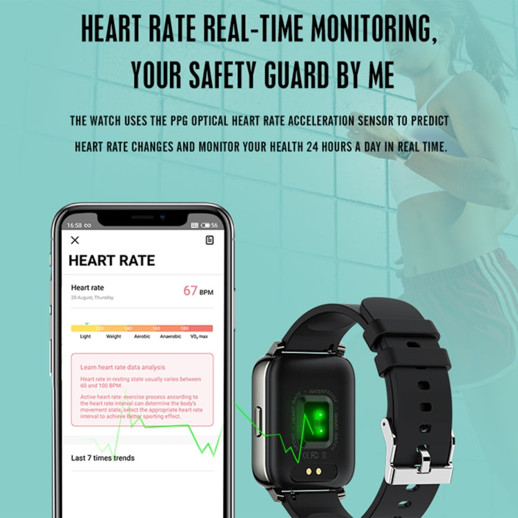 Rogbid Rowatch 2 1.69 inch TFT Screen Smart Watch, Support Blood Pressure Monitoring/Sleep Monitoring(Black) - Smart Watches by Rogbid | Online Shopping UK | buy2fix