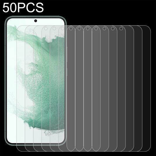 50 PCS 0.18mm 9H 2.5D Tempered Glass Fingerprint Unlock Film For Samsung Galaxy S22+ 5G - Galaxy S22+ 5G Cases by buy2fix | Online Shopping UK | buy2fix