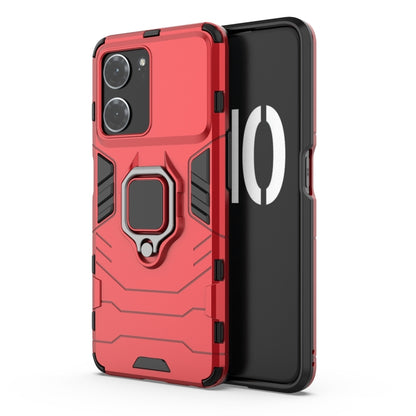 For OPPO K10 Magnetic Ring Holder PC + TPU Phone Case(Red) - OPPO Cases by buy2fix | Online Shopping UK | buy2fix