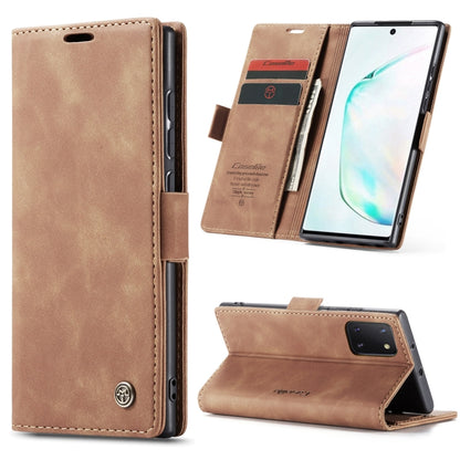 For Galaxy A81 / Note 10 Lite CaseMe Multifunctional Horizontal Flip Leather Case, with Card Slot & Holder & Wallet(Brown) - Galaxy Phone Cases by CaseMe | Online Shopping UK | buy2fix