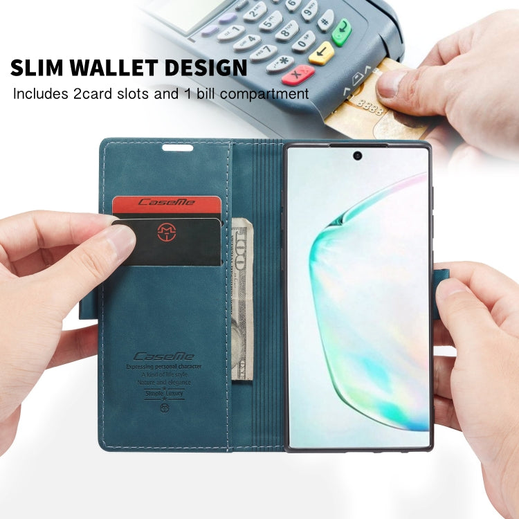 For Galaxy A81 / Note 10 Lite CaseMe Multifunctional Horizontal Flip Leather Case, with Card Slot & Holder & Wallet(Blue) - Galaxy Phone Cases by CaseMe | Online Shopping UK | buy2fix