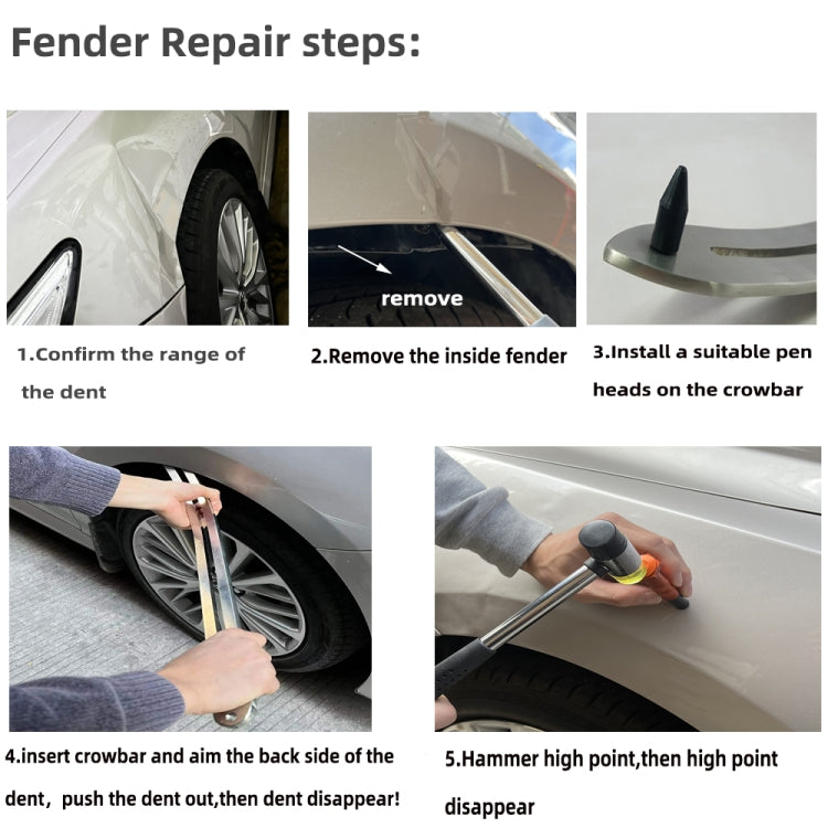 N12 66 in 1 Car Paintless Dent Removal Fender Damage Repair Puller Lifter, Plug Type:UK Plug - In Car by buy2fix | Online Shopping UK | buy2fix
