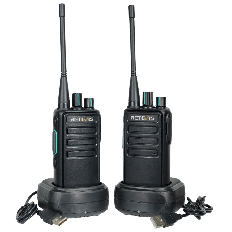 1 Pair RETEVIS RB29 FRS Free-license Two Way Radio Walkie Talkie(Black) - Handheld Walkie Talkie by RETEVIS | Online Shopping UK | buy2fix