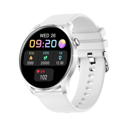 KC08 1.28 inch IPS Screen Smart Wristband, Support Sleep Monitoring/Heart Rate Monitoring(White) - Smart Wear by buy2fix | Online Shopping UK | buy2fix