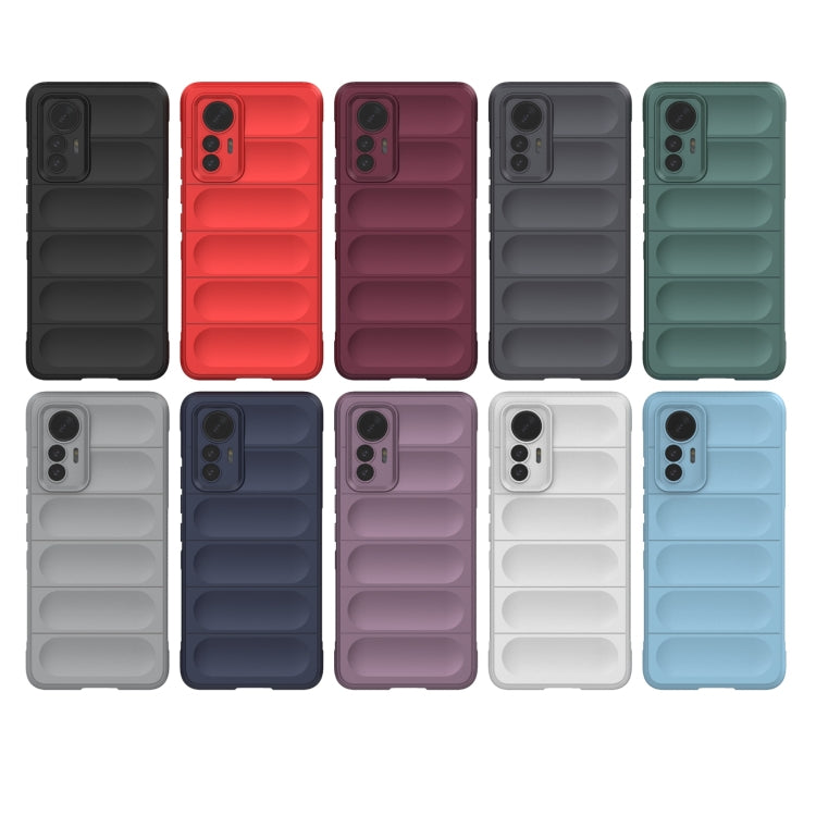 For Xiaomi 12 Lite Magic Shield TPU + Flannel Phone Case(Red) - Xiaomi Accessories by buy2fix | Online Shopping UK | buy2fix
