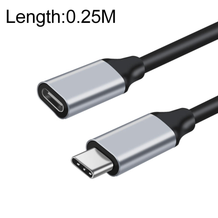 25cm 10Gbps USB-C / Type-C Male to Female Charging Data Transmission Extension Cable - Computer & Networking by buy2fix | Online Shopping UK | buy2fix