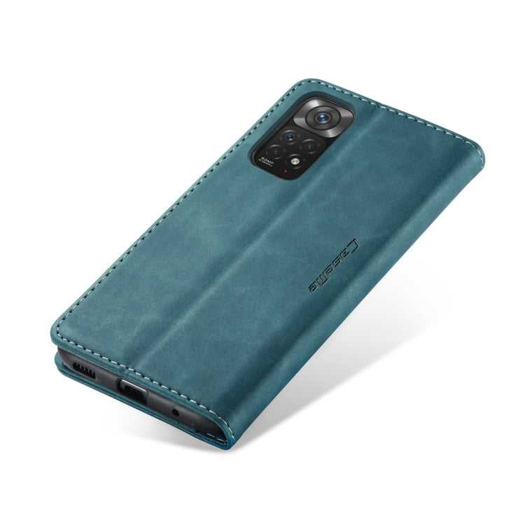 For Xiaomi Redmi Note 11 4G/Note 11S Global CaseMe 013 Multifunctional Horizontal Flip Leather Phone Case(Blue) - Xiaomi Cases by CaseMe | Online Shopping UK | buy2fix