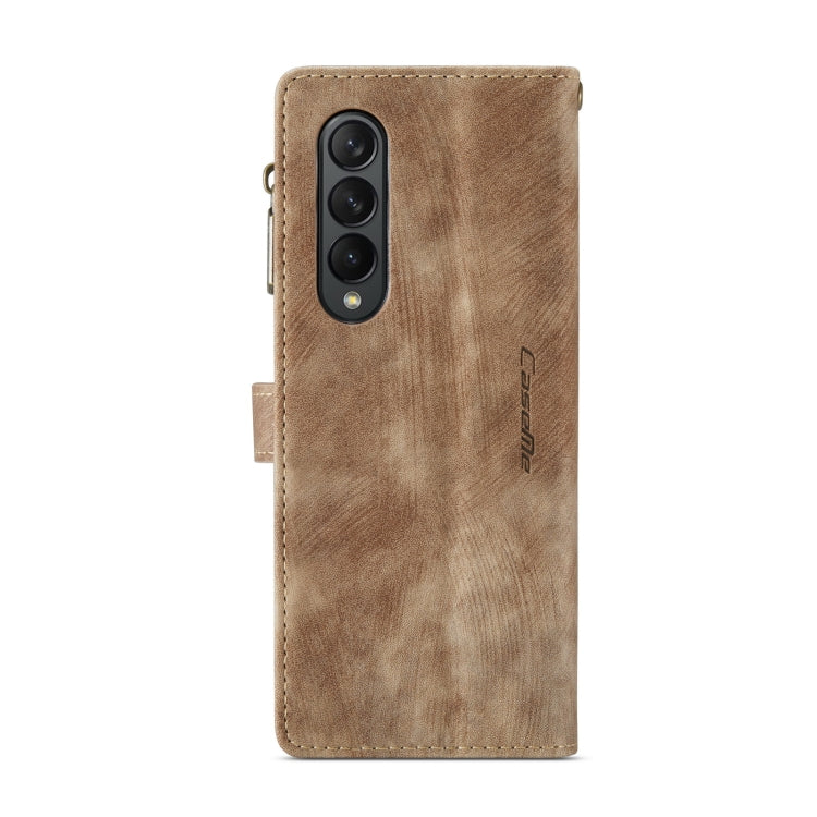 For Samsung Galaxy Z Fold3 5G CaseMe C30 Multifunctional Phone Leather Phone Case(Brown) - Galaxy Phone Cases by CaseMe | Online Shopping UK | buy2fix