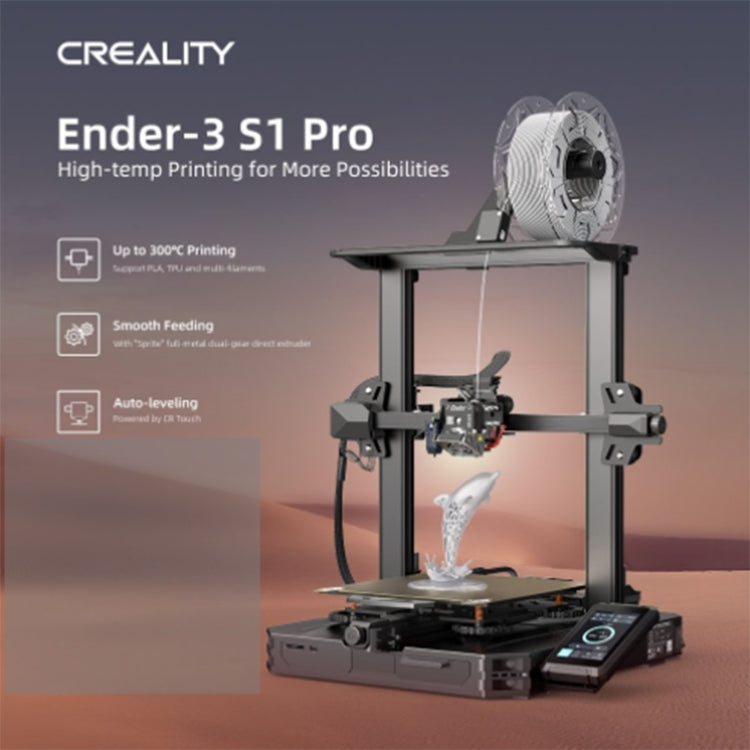 Creality Ender-3 S1 Pro Automatic Leveling High-temp 3D Printer AU Plug - 3D Printer by Creality | Online Shopping UK | buy2fix