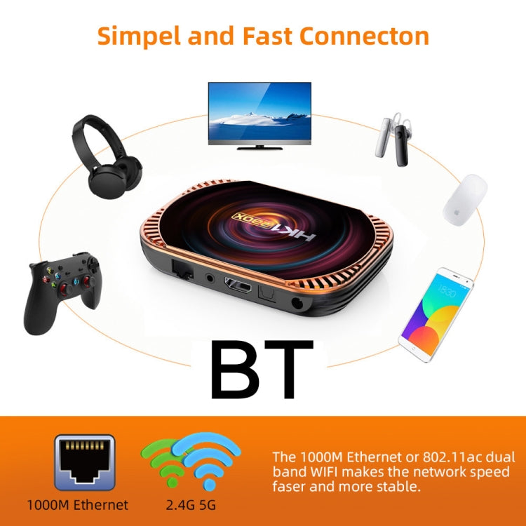 MECOOL HK1RBOX X4 4K TV Box, Android 11 Amlogic S905X4 CPU with RC 4GB+32GB(AU Plug) - Amlogic S905 by MECOOL | Online Shopping UK | buy2fix