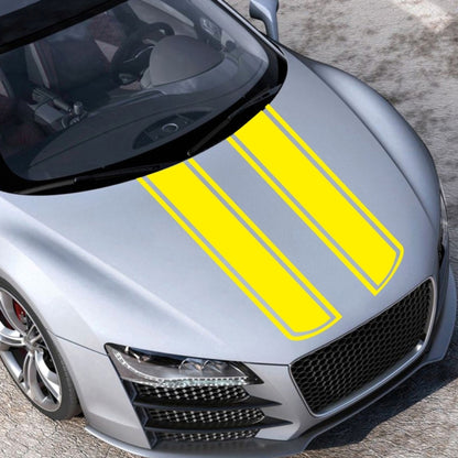 D-623 Car Modified Hood Decorative Sticker(Yellow) - In Car by buy2fix | Online Shopping UK | buy2fix