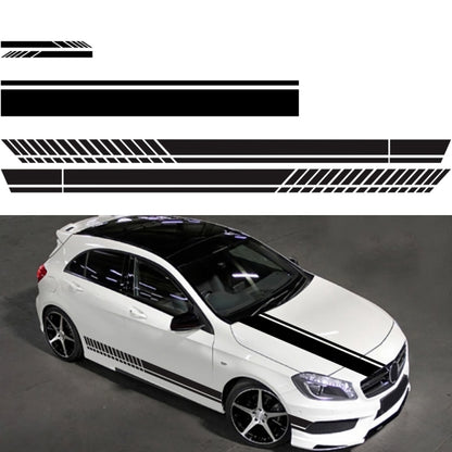 D-936 Stripe Pattern Car Modified Decorative Sticker(Black) - In Car by buy2fix | Online Shopping UK | buy2fix