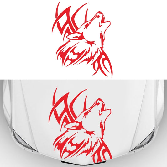 D-967 Wolf Tribe Pattern Car Modified Decorative Sticker(Red) - In Car by buy2fix | Online Shopping UK | buy2fix