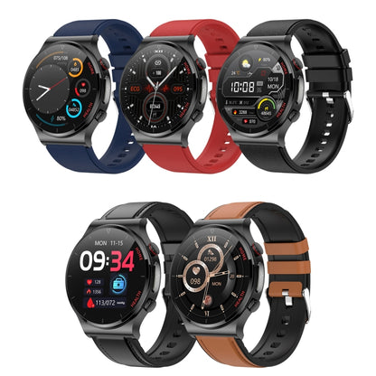 E300 1.32 Inch Screen TPU Watch Strap Smart Health Watch Supports Body Temperature Monitoring, ECG monitoring blood pressure(Blue) - Smart Wear by buy2fix | Online Shopping UK | buy2fix