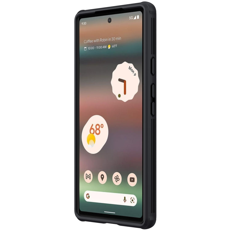 For Google Pixel 6a NILLKIN CamShield Pro Series PC Full Coverage Phone Case(Black) - Google Cases by NILLKIN | Online Shopping UK | buy2fix