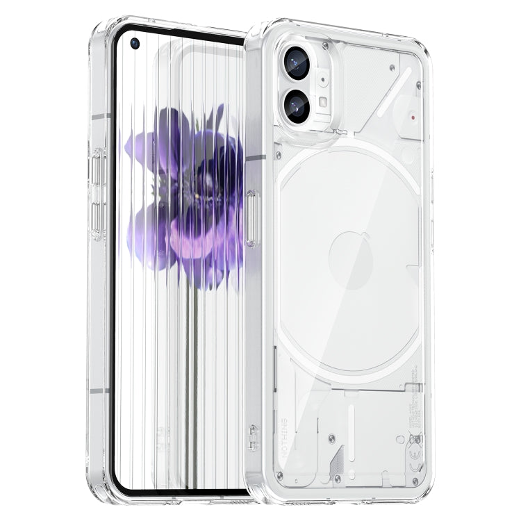 For Nothing Phone 1 Colorful Series Acrylic + TPU Phone Case(Transparent) - More Brand by buy2fix | Online Shopping UK | buy2fix