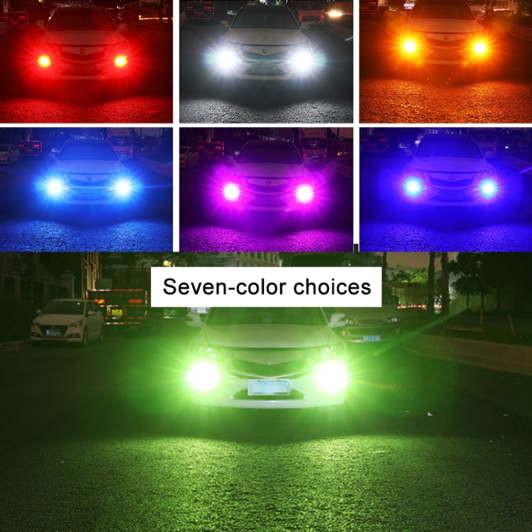 1 Pair 1156 12V 7W Strobe Car LED Fog Light(Purple Light) - In Car by buy2fix | Online Shopping UK | buy2fix